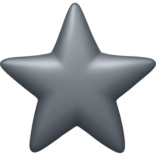 Estrela cinza emoji