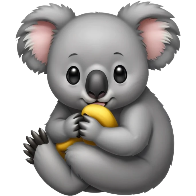 Koala bear biting it’s nails like it’s nervous  emoji