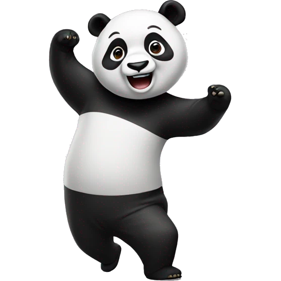 Panda dancing emoji