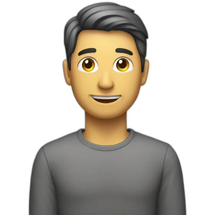 Un homme qui tend un bras vers la gauche, avec son autre bras, qui est plié au niveau du coude aussi vers la gauche emoji