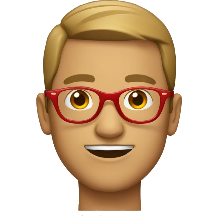 red glasses emoji