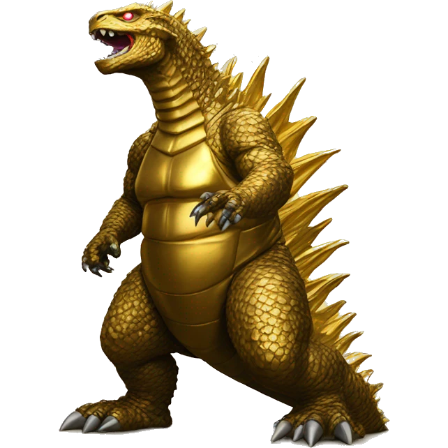 Gold Godzilla  emoji