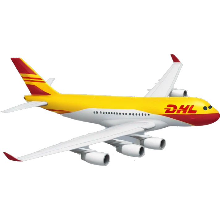2 engine aircraft DHL emoji