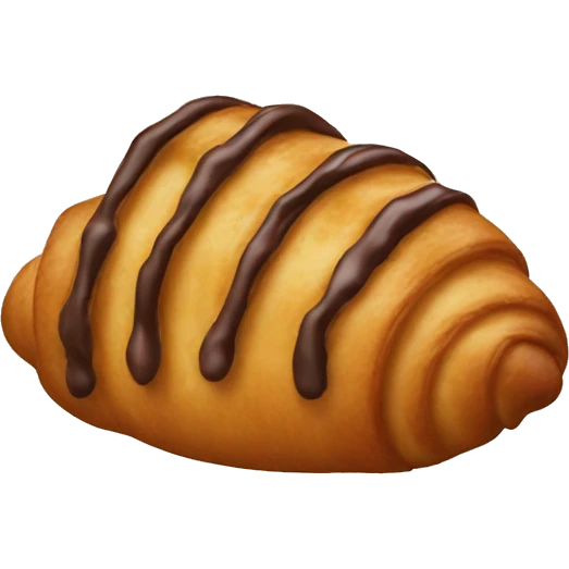 Chocolate croissant emoji