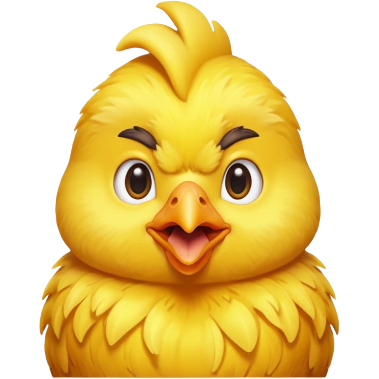 Singing little chicken emoji