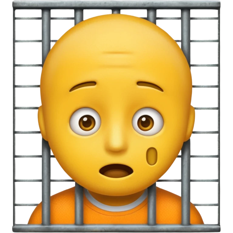 staunendes Emoji im Gefängnis emoji