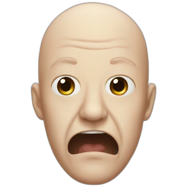 octopus with the face of a bald man emoji