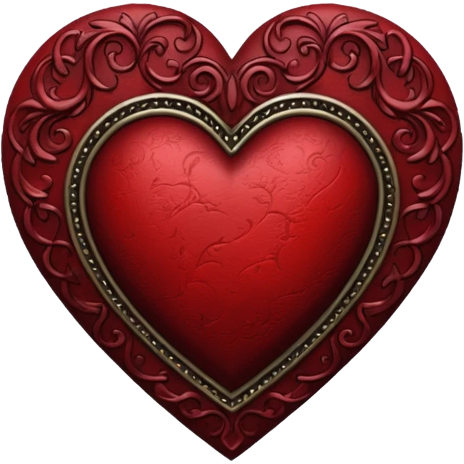 Gothic heart emoji