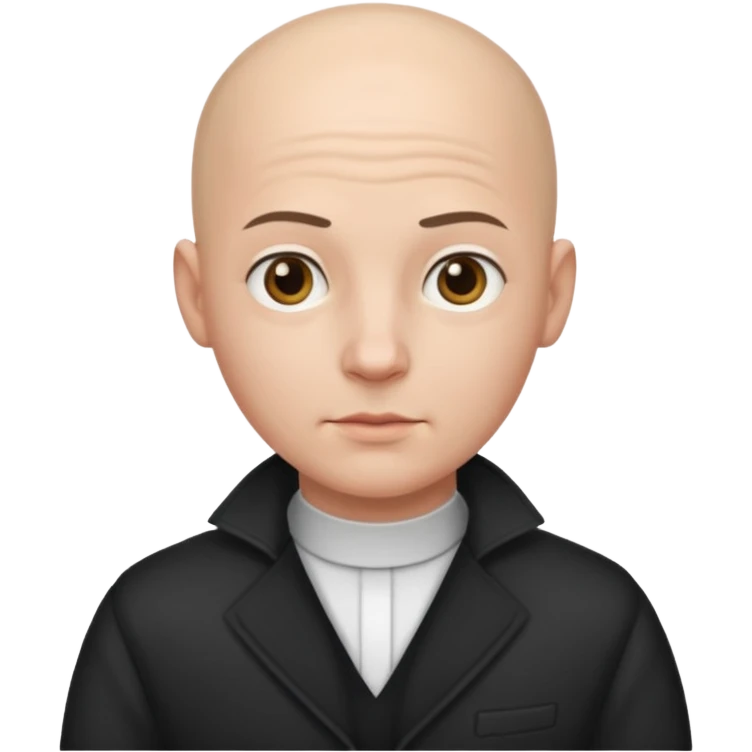 Bald boy in nice outfit emoji