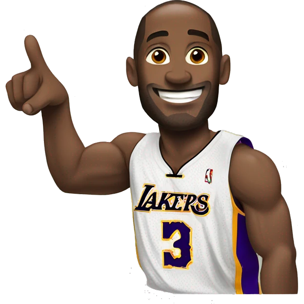 Kobe Bryant pointing left emoji