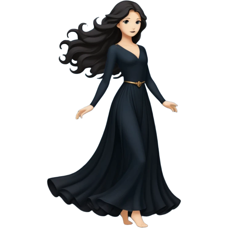 silhouette of a person in a graceful stance emoji