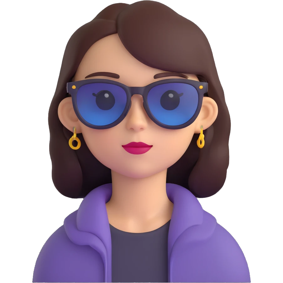confident girl with sunglasses emoji