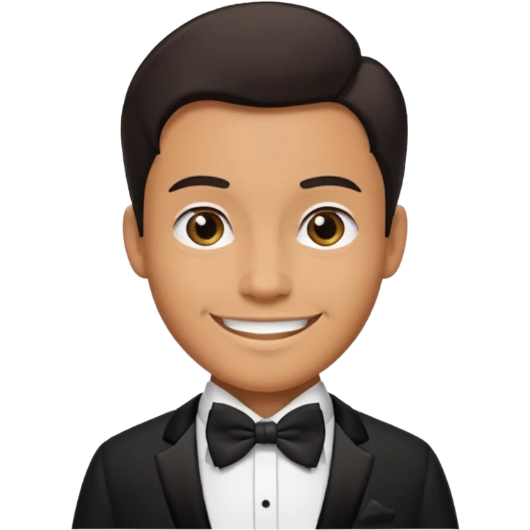Wedding man face emoji