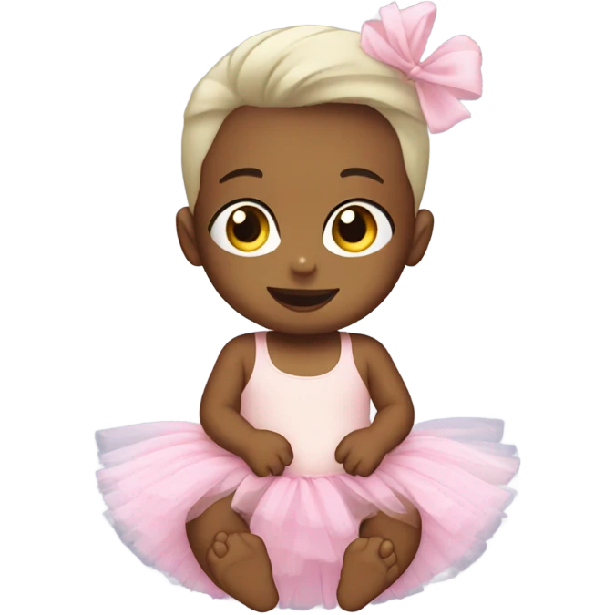 baby wearing tutu emoji