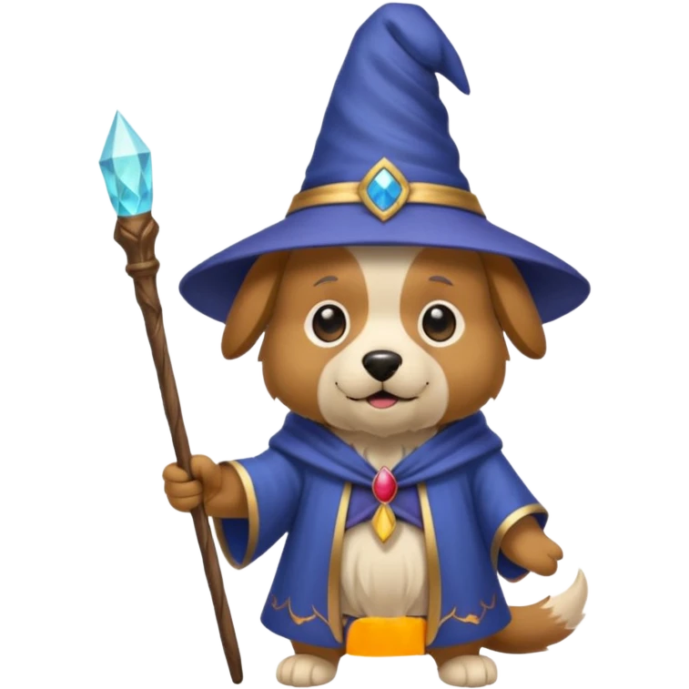 Dog wizard emoji