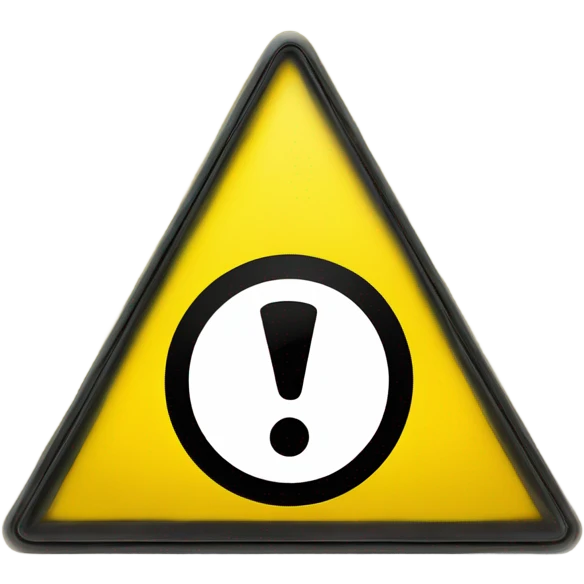 hazard sign  emoji