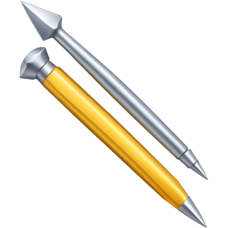 Metal sharp nail with nail head  emoji
