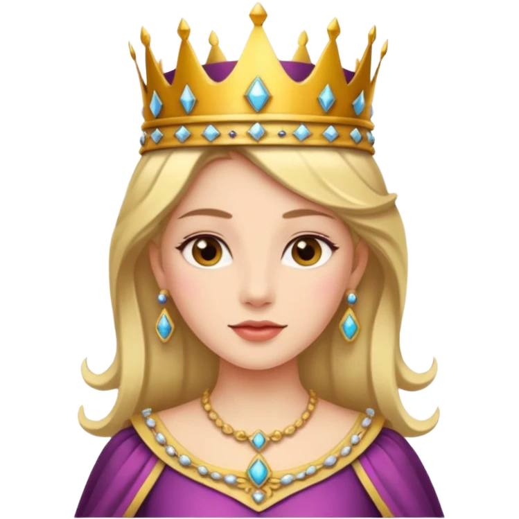 ancient princess, bold, crown emoji