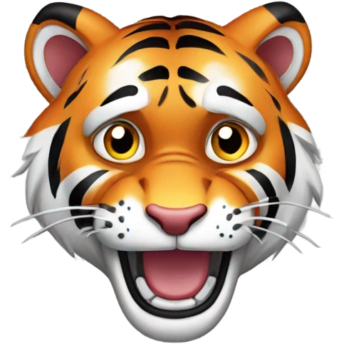 Scared Tiger  emoji