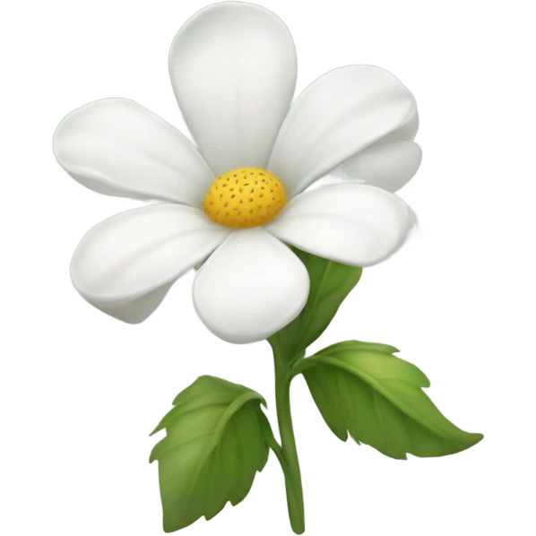 A pretty white flower  emoji