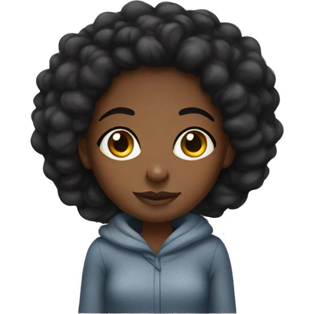 black girl cozy emoji