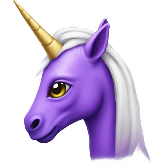 Purple alien unicorn emoji