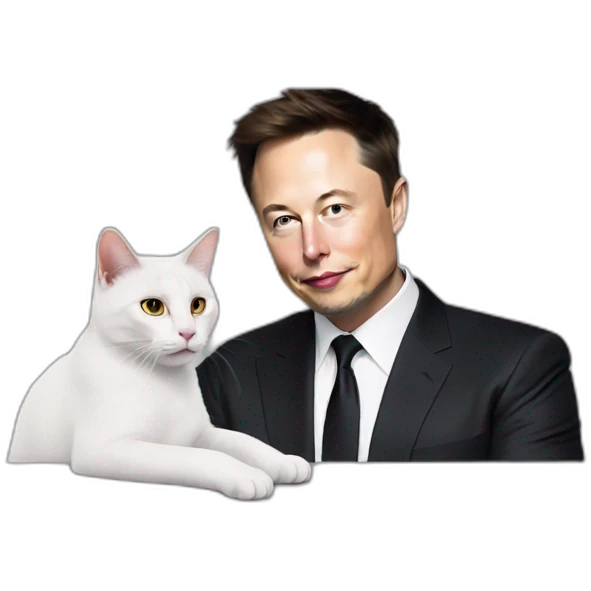 elon musk incorrectly engaged romantically with a cat in private emoji