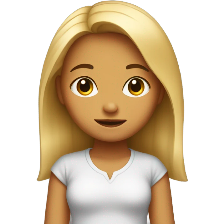 A small girl with huge feet  emoji