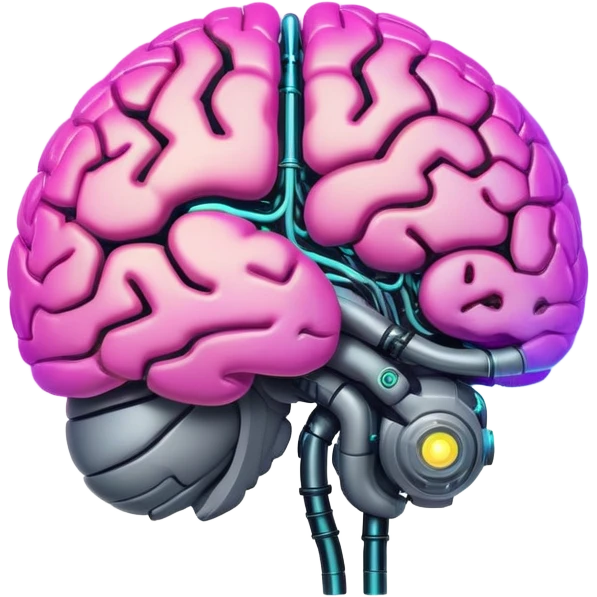  Glowing Cyborg-Nebula-Brain emoji