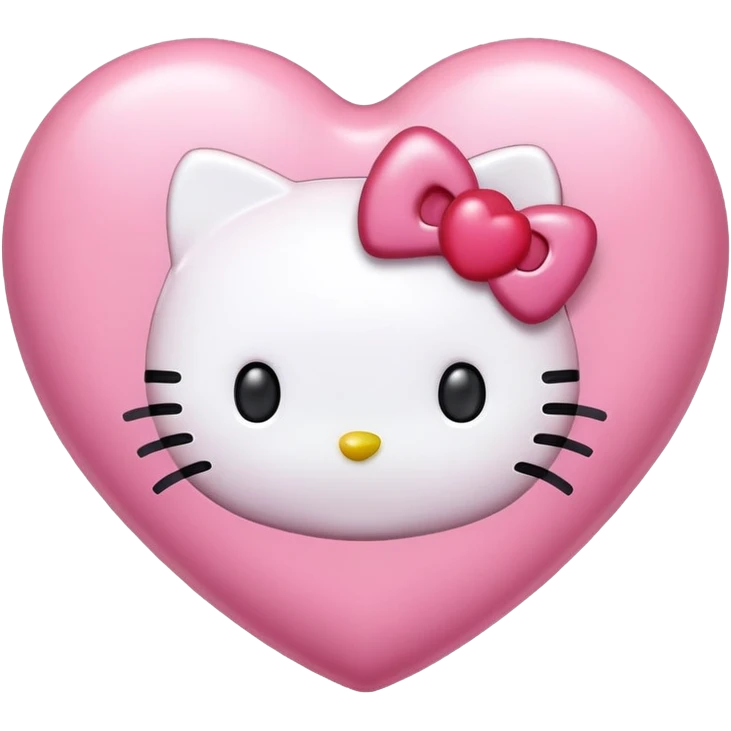 Hello kitty heart  emoji