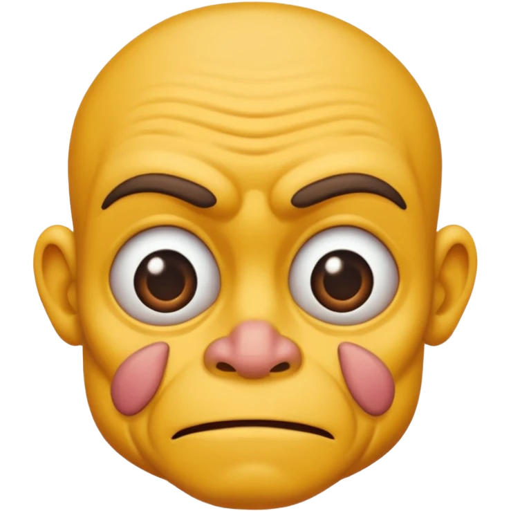 an very very very ugly human, male, with many ugly characteristics emoji