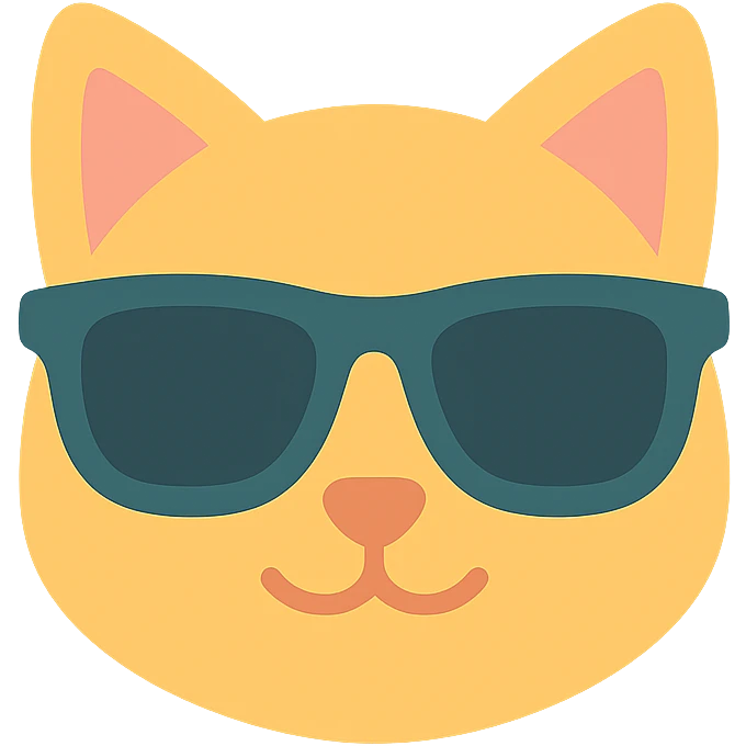 cat wearing sunglasses emoji