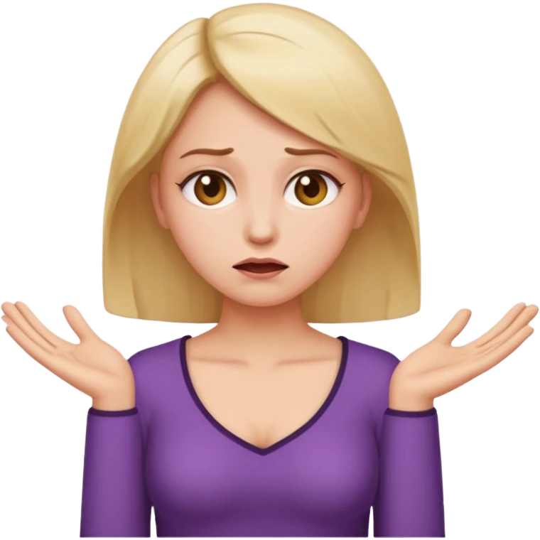 I want the information woman emoji but with the pleading emoji for the face emoji