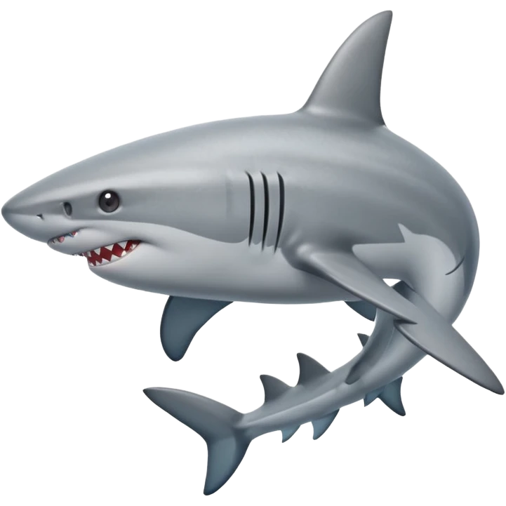swimming shark emoji