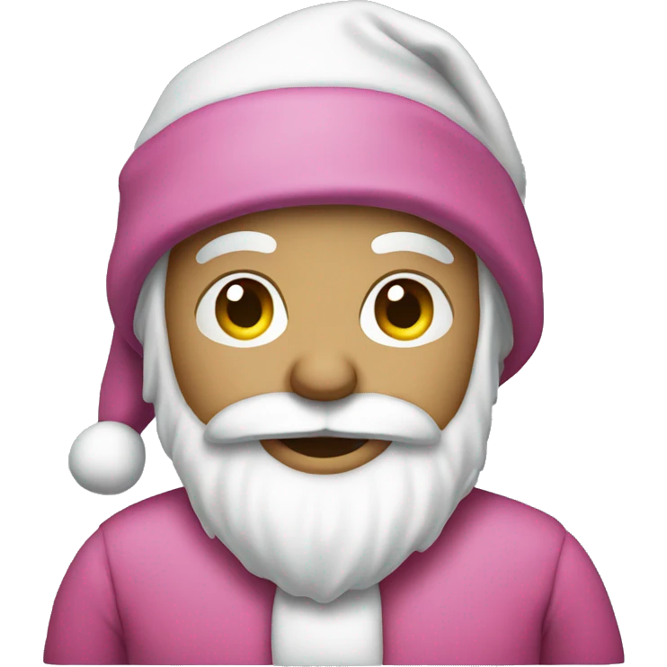Pink Santa emoji