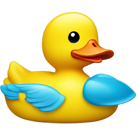 plastic yellow duck emoji