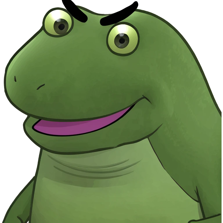 Make a dinosaur that looks like Barney, but it is green emoji