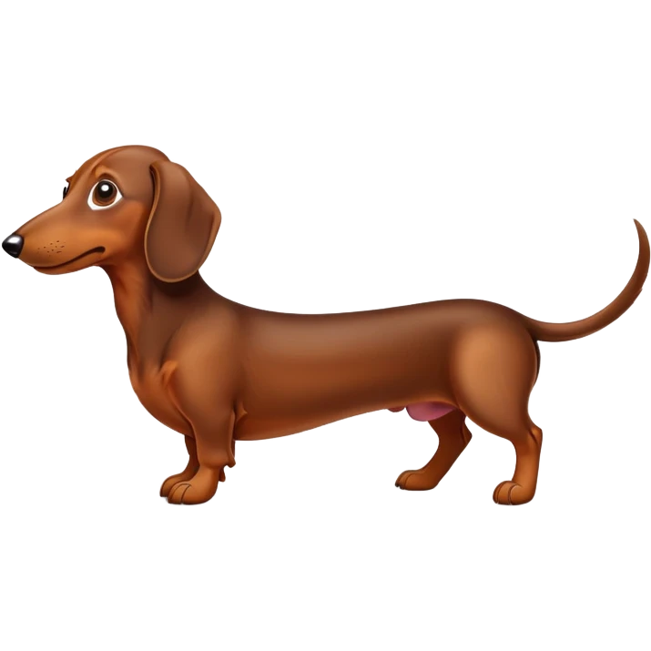 really long daschund emoji