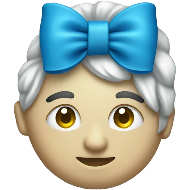 Money with a blue bow emoji