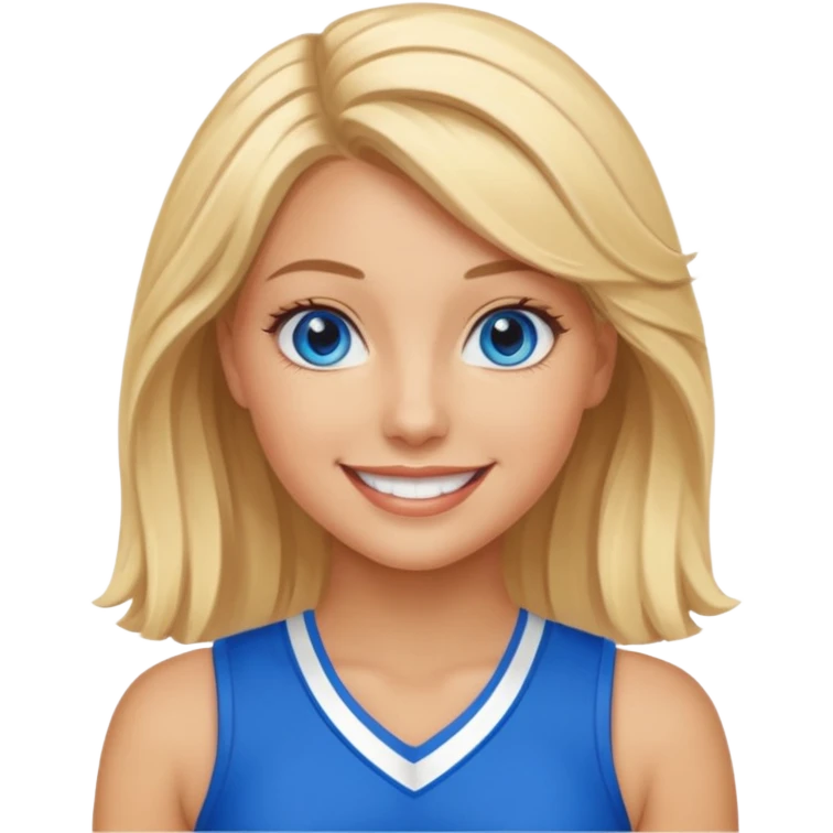 Blonde , blue eyes , Seattle , cheerleader emoji