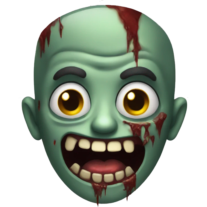 zombie smile emoji