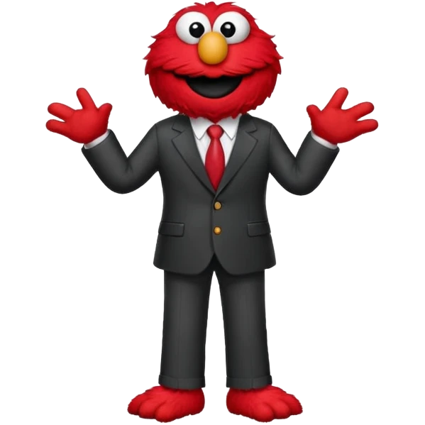 elmo in suit emoji