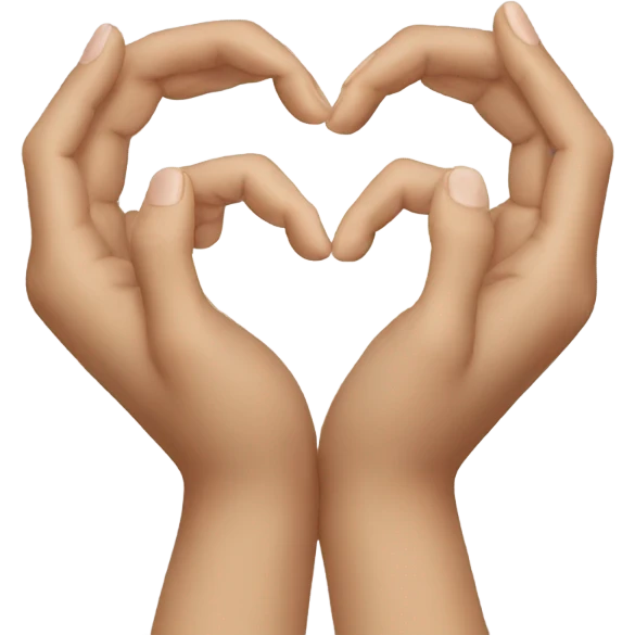 hands making a heart emoji