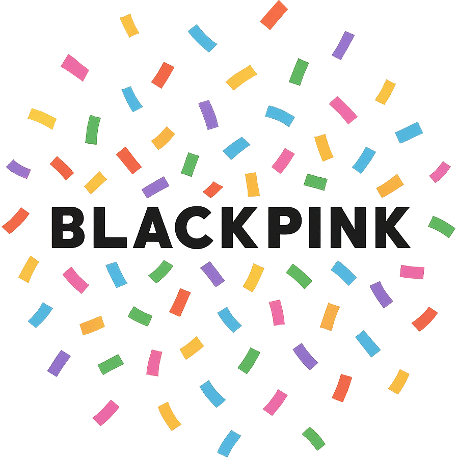 Blackpink confetti, no background emoji