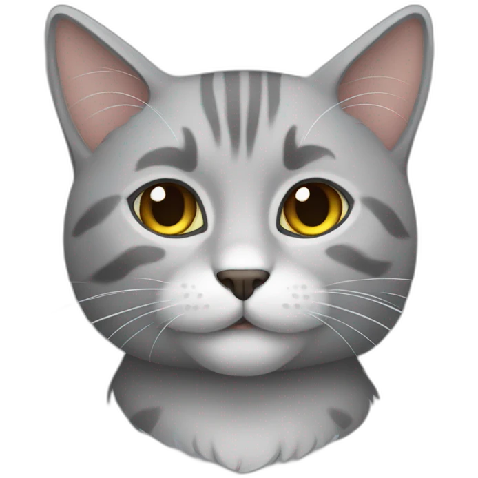 Gato gris emoji