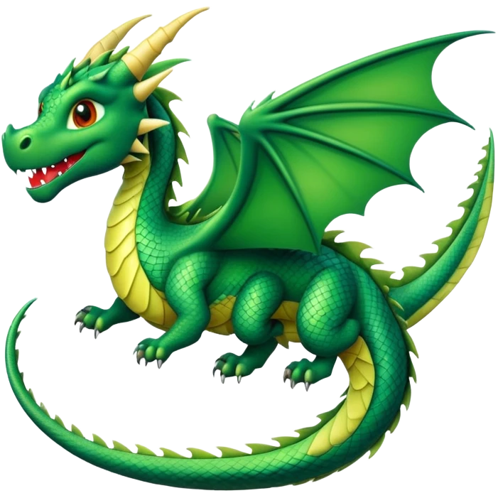 A flying dragon in the morning emoji