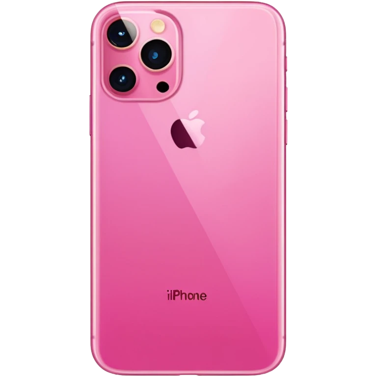 Create me a pink iPhone 17 pro image with the screen. png emoji