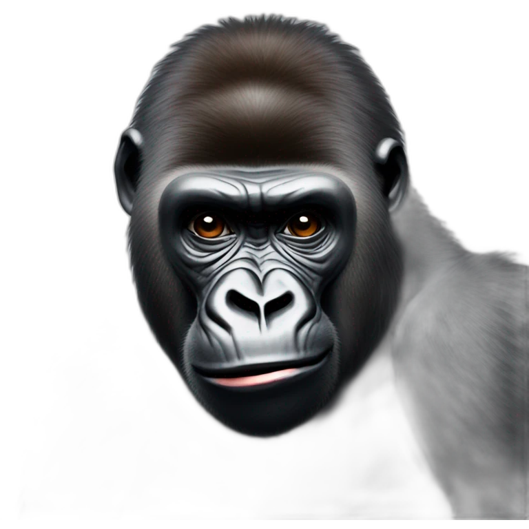 Gorilla with Mark Zuckerberg emoji