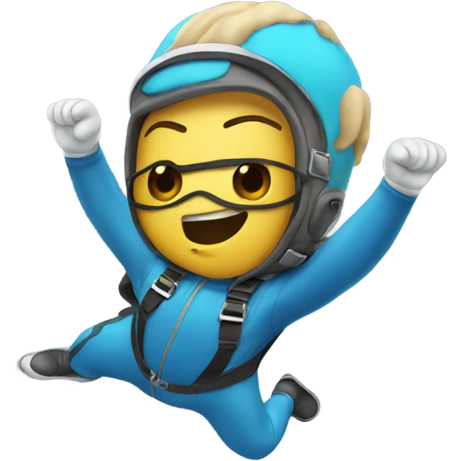 Platapus skydiving emoji