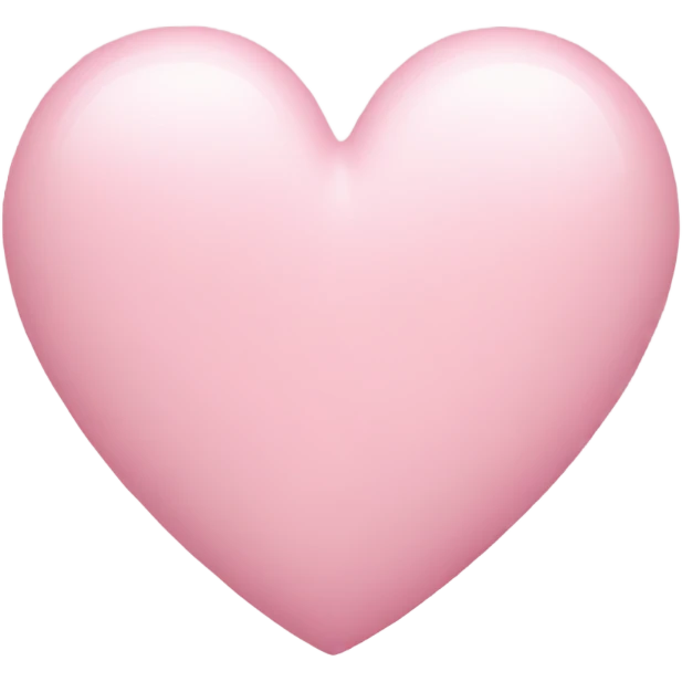 Pastel pink heart emoji